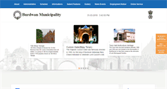 Desktop Screenshot of burdwanmunicipality.gov.in